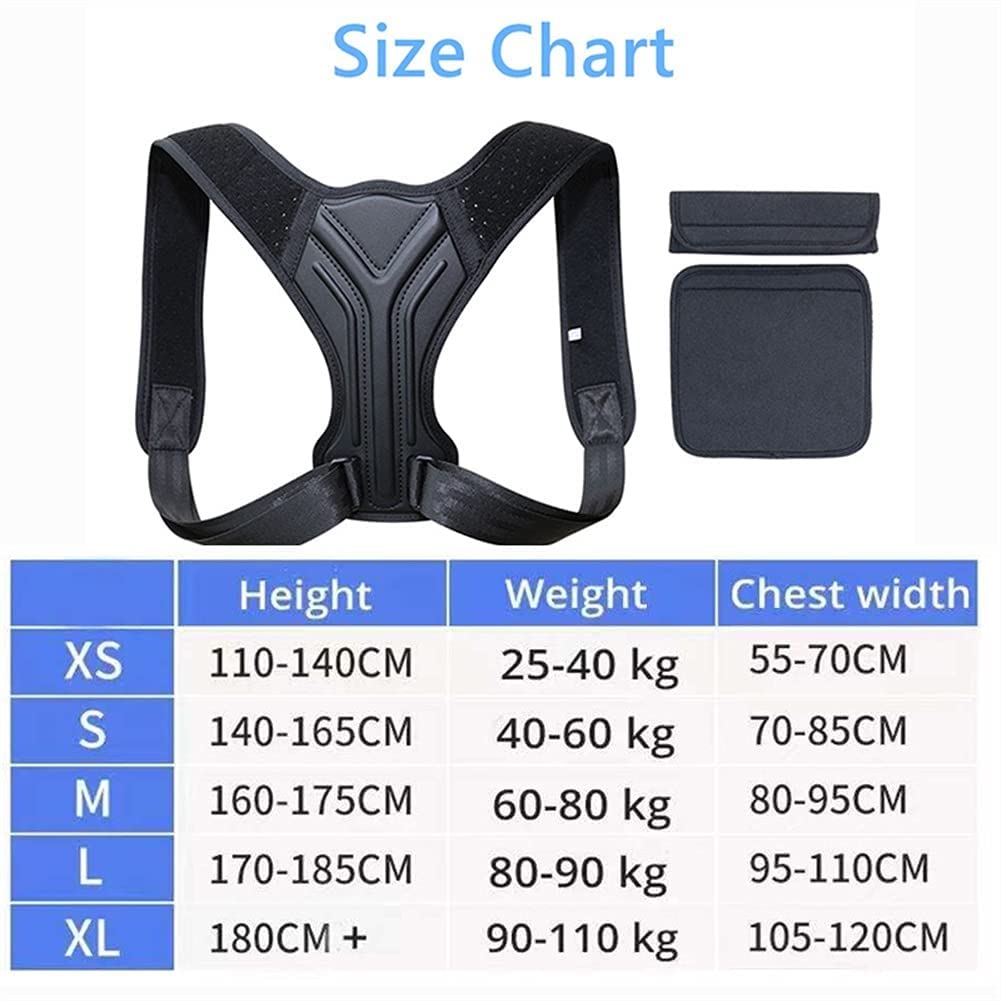 Correttore posturale Cintura di supporto per tutore Supporto per la schiena regolabile Correttore di postura Uomo Donna Clavicola Colonna vertebrale Spalla posteriore Supporto per correzione della