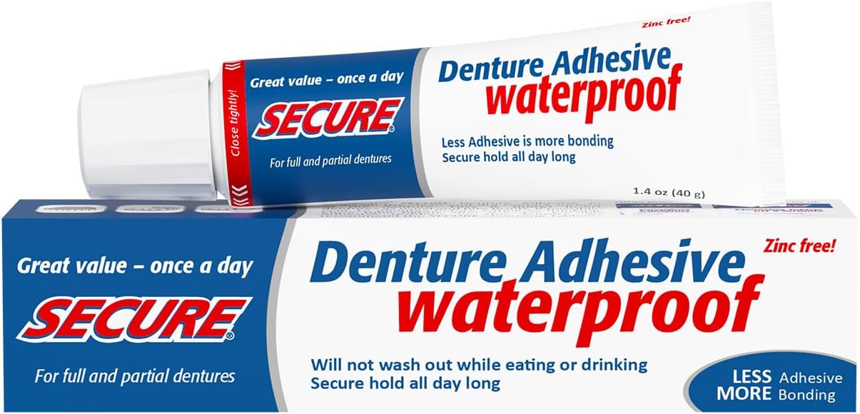 Secure Denture Adhesive Cream - Pack of 2