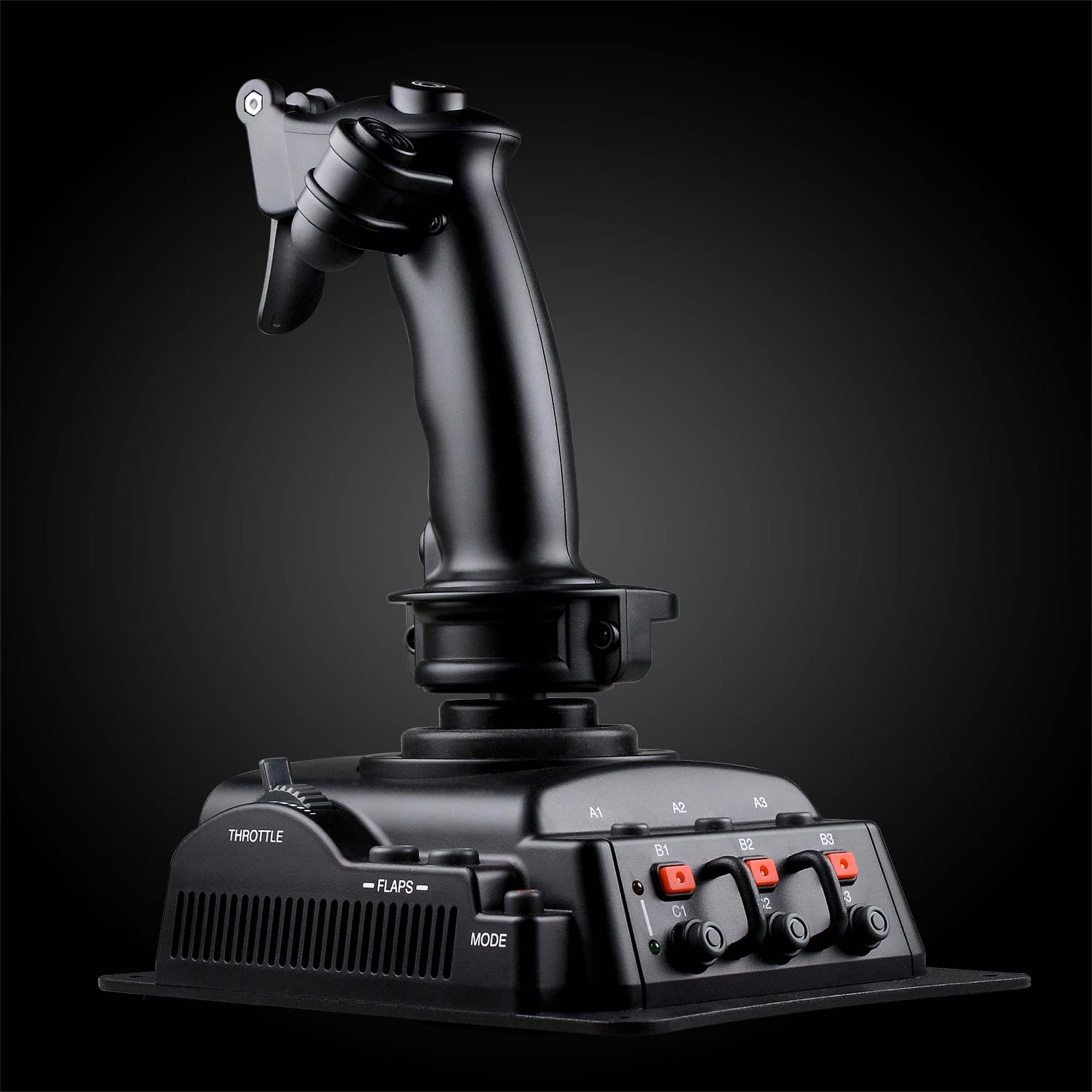 SIMPLETEK | Joystick da Volo Cablato per Simulatori di Volo | Impugnatura Ergonomica Pulsanti Programmabili PC Gaming