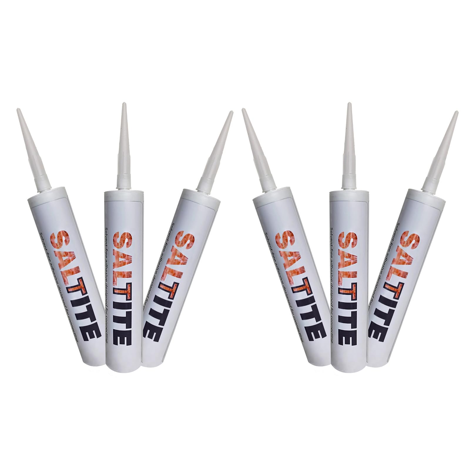 Generic Saltite - Himalayan Salt Glue Pack of 6 Himalayan Salt Adhesive for Joining Himalayan Salt Bricks, The Perfect Sealant for Blocks and Tiles & Salt Products, Transparent