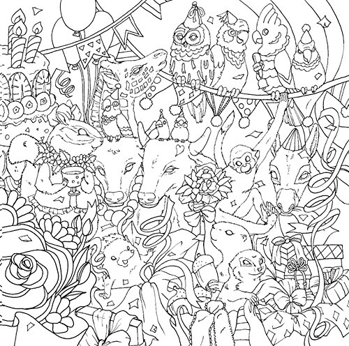 物語のある美しい塗り絵 ハッピーバースデー 大人の塗り絵シリーズ Inko Kotoriyama 本 通販 Amazon