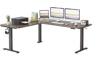 FEZIBO L-SHAPED STANDING DESK