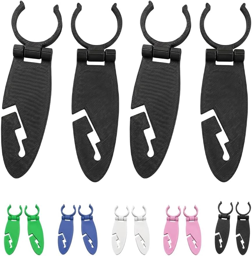 Sup Paddle Holder Clip, 4 Pack Plastic Kayak Paddle Clip, Universal Paddleboard Oar Fixing Clamp Accessory For Stand Up Paddle Board Kayak Canoe, Multiple Colors Available, Kayak Accessories