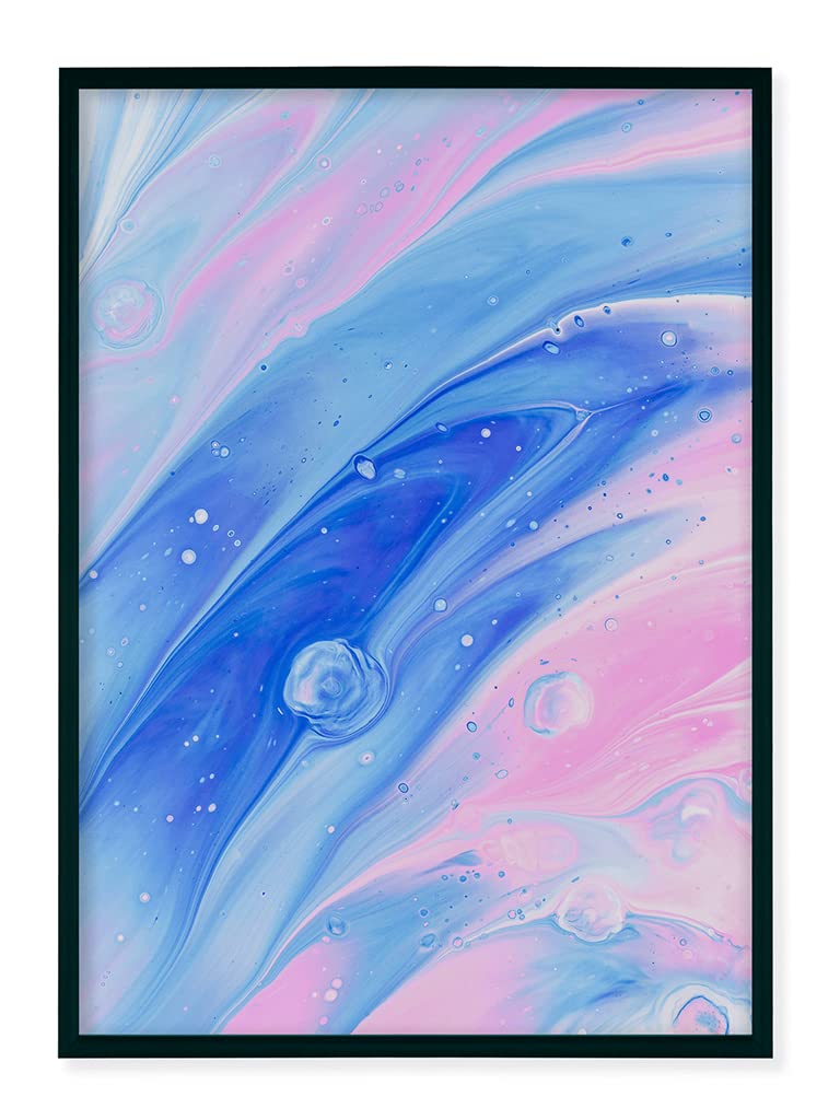 Alu Bilderrahmen 70x100cm Plakatrahmen Alurahmen mit Plexi Rahmen aus Aluminium für Bilder Poster Fotos und für Puzzle, Posterrahmen Fotorahmen, Schwarz