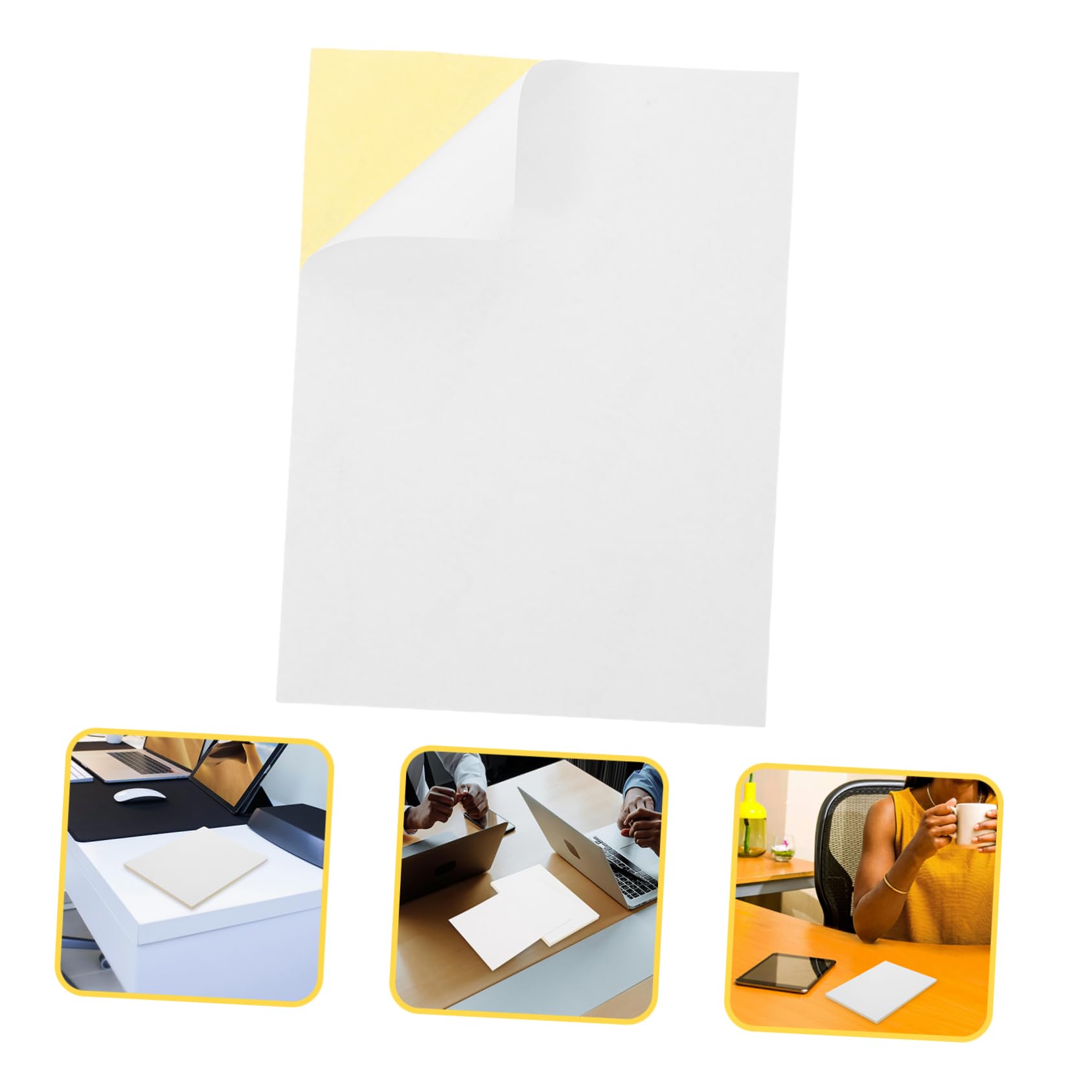 LIFKOME 150Pezzi Etichette Adesive Spessa per Piccole Imprese Scrivibili e Stampabili Alta Adesione per Stoccaggio Opaco