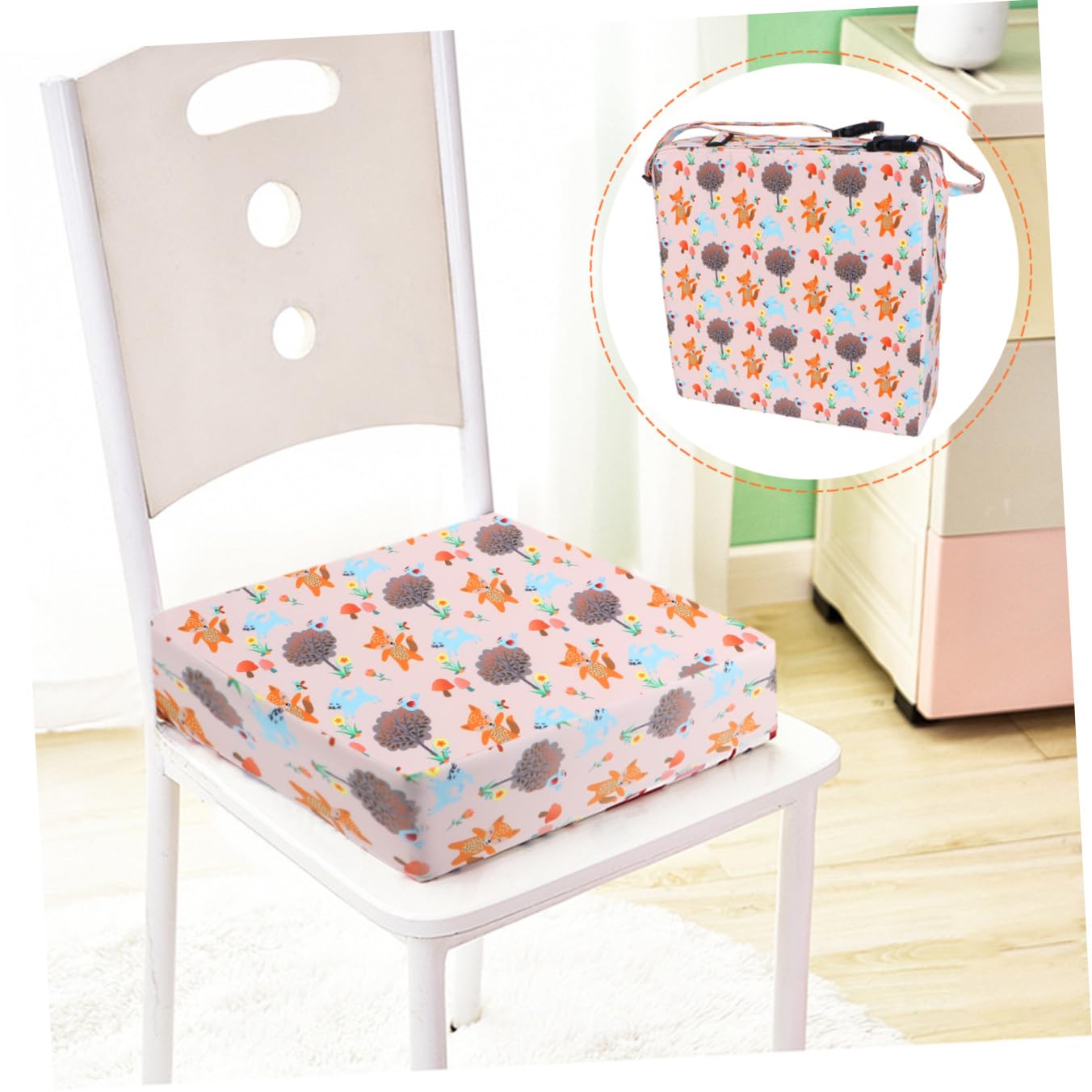 ibasenice 1 Pc Almohadilla De Refuerzo Tronas Para Bebe Manteles Cuadrados Niño Comedor Cojín Cojines Para Sillas Almohadilla Para Silla Elevadora Poliéster Niño Pequeño Bebé Esponja