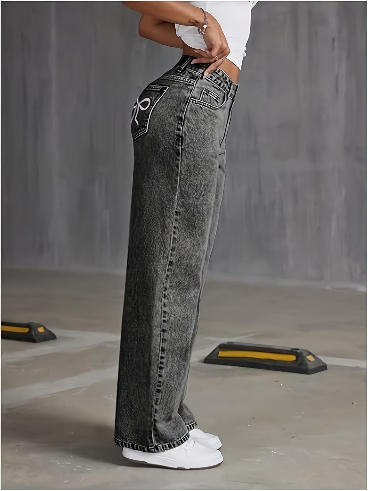 Ragazze Gamba Larga Jeans Baggy Bambini Casual Moda Denim Pantaloni Bambini Classico Dritto Allentato Jean Pantaloni Ragazzi Trendy Streetwear