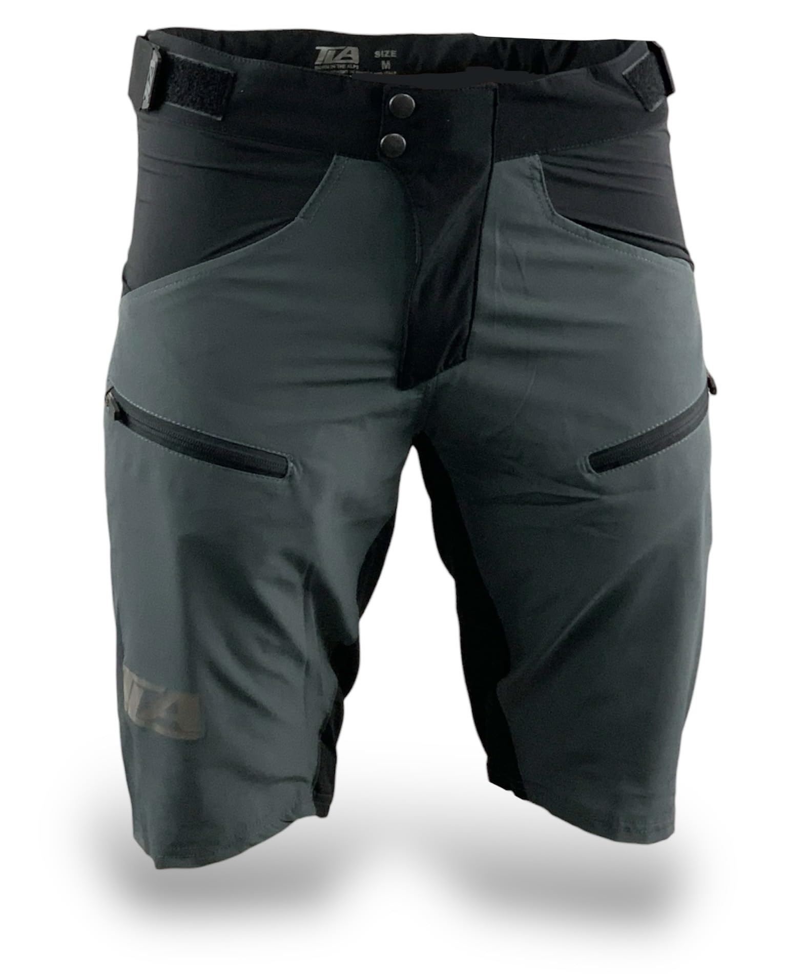 TLA THABOR Pantaloncini MTB Enduro e Trekking, Elasticizzati, Traspiranti Unisex per Uomo e Donna, Abbigliamento Ciclismo e Outdoor, Pantaloni Ciclismo, Short Bici Escursionismo.
