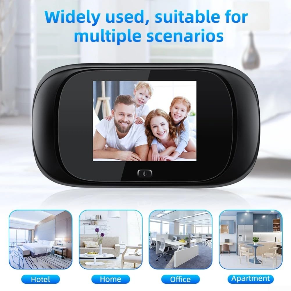 Spioncino digitale per porta, con schermo LCD HD da 2,8 pollici, obiettivo grandangolare da 100°, adatto per porte di spessore 35-110 mm