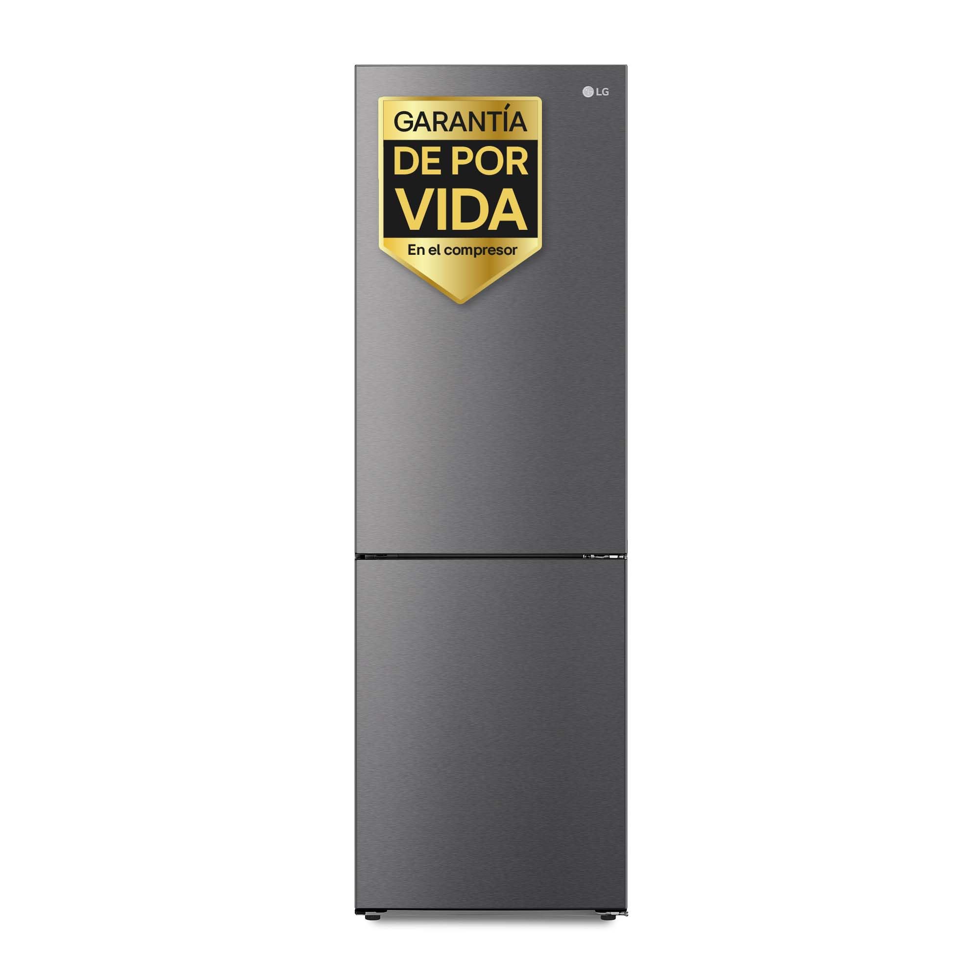 LG GBP61DSXGC - Frigorífico Combi No Frost, Congelador, Compresor Smart Inverter, Color Inox Antihuellas, 186 cm, 341 l