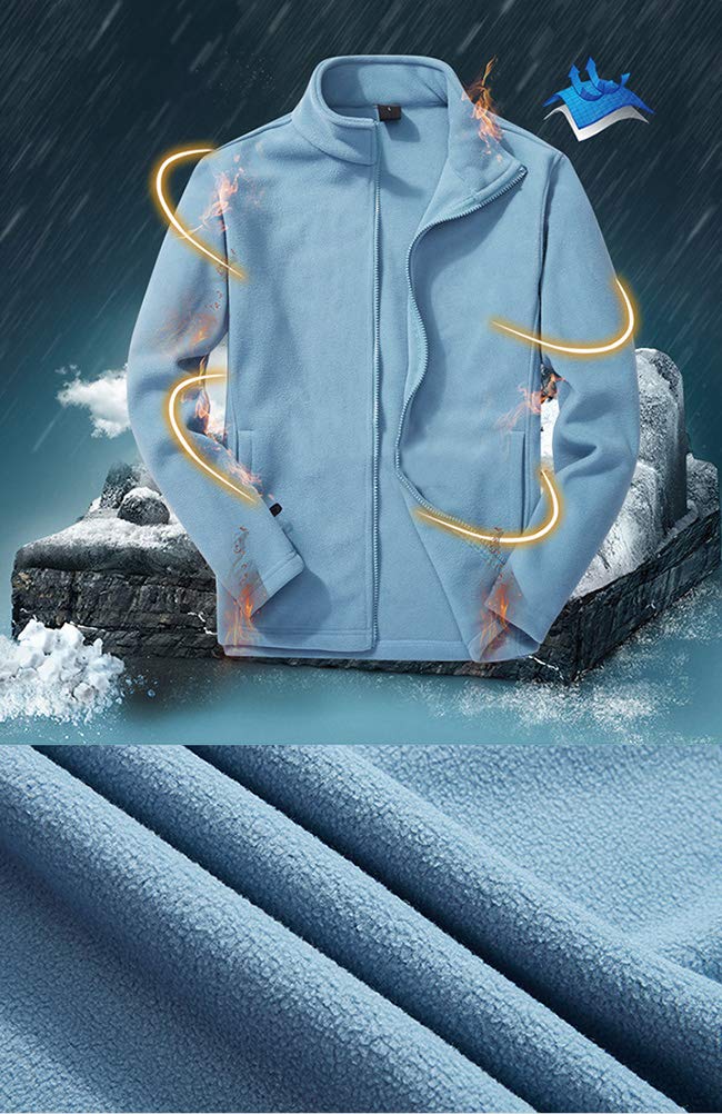 Onsoyours Giacca da Donna 3 in 1 da Neve in Pile Warm Giubbotto da Montagna Caldo Cappotto da Escursionismo Outdoor Parka con Cappuccio Antivento Donna Uomo