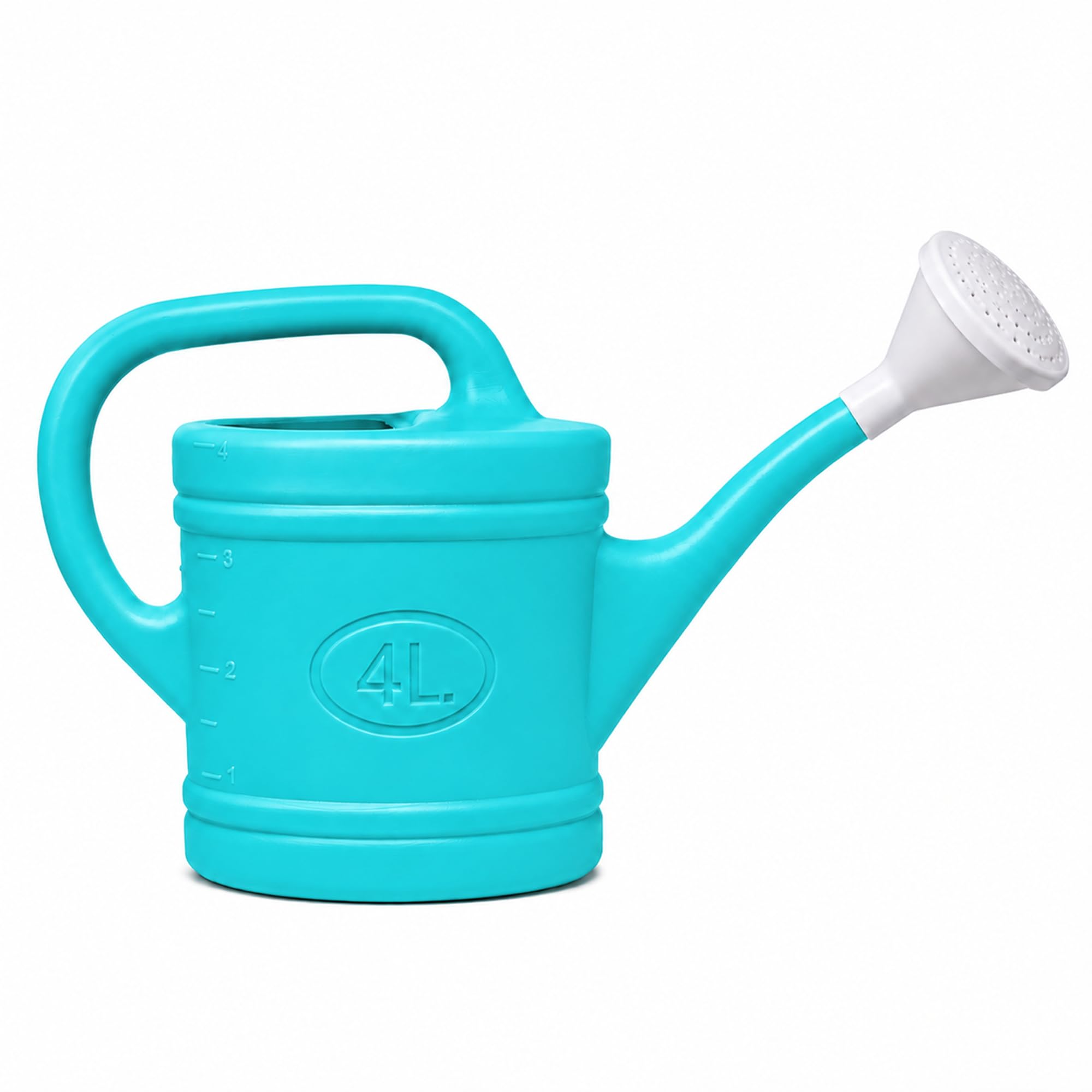 Plastific Turquoise 4L Watering Can With Long Spout For Indoor And Outdoor Plants Garden