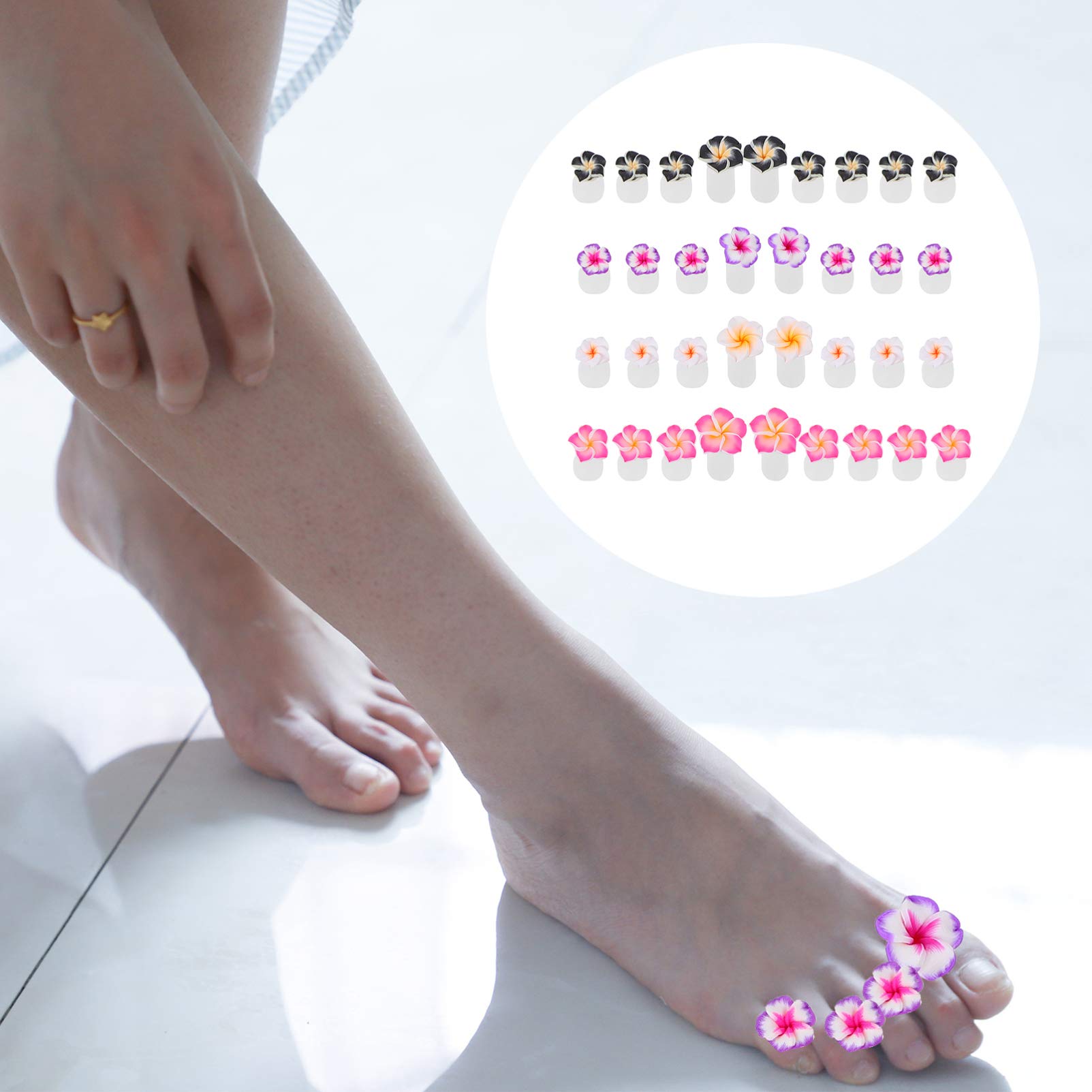 GANAZONO 32Pcs Toe Separators Durable Nail Art Spacers for Aligned Toes Reusable Easy to Clean for and Manicure Sessions