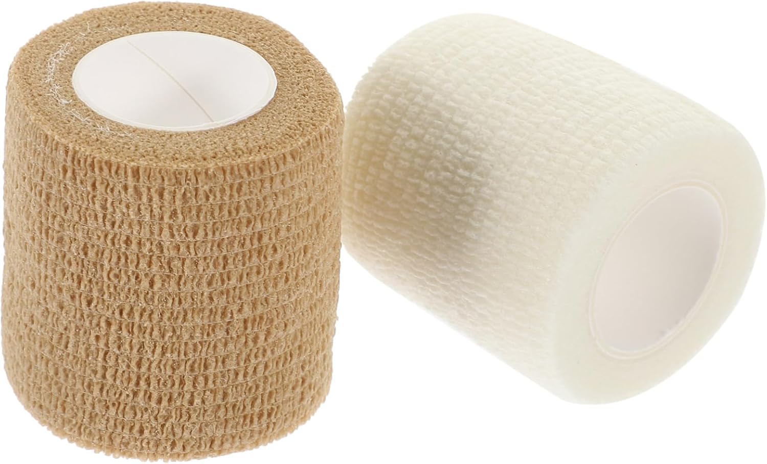 Ipetboom 60rolls Self-adhering Cohesive Bandages Breathable Elastic Wrap Tape for Sports Injury Care Skin Tone for Wounds Sprains and Soreness
