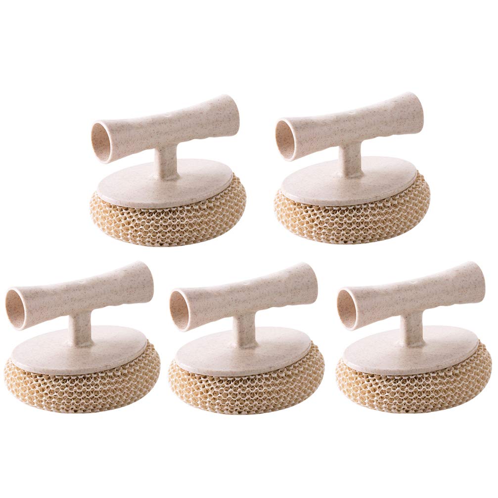iplusmile 5pcs pot Scrubber Sponges cleaning for household use kitchen cleaning brush dish washing