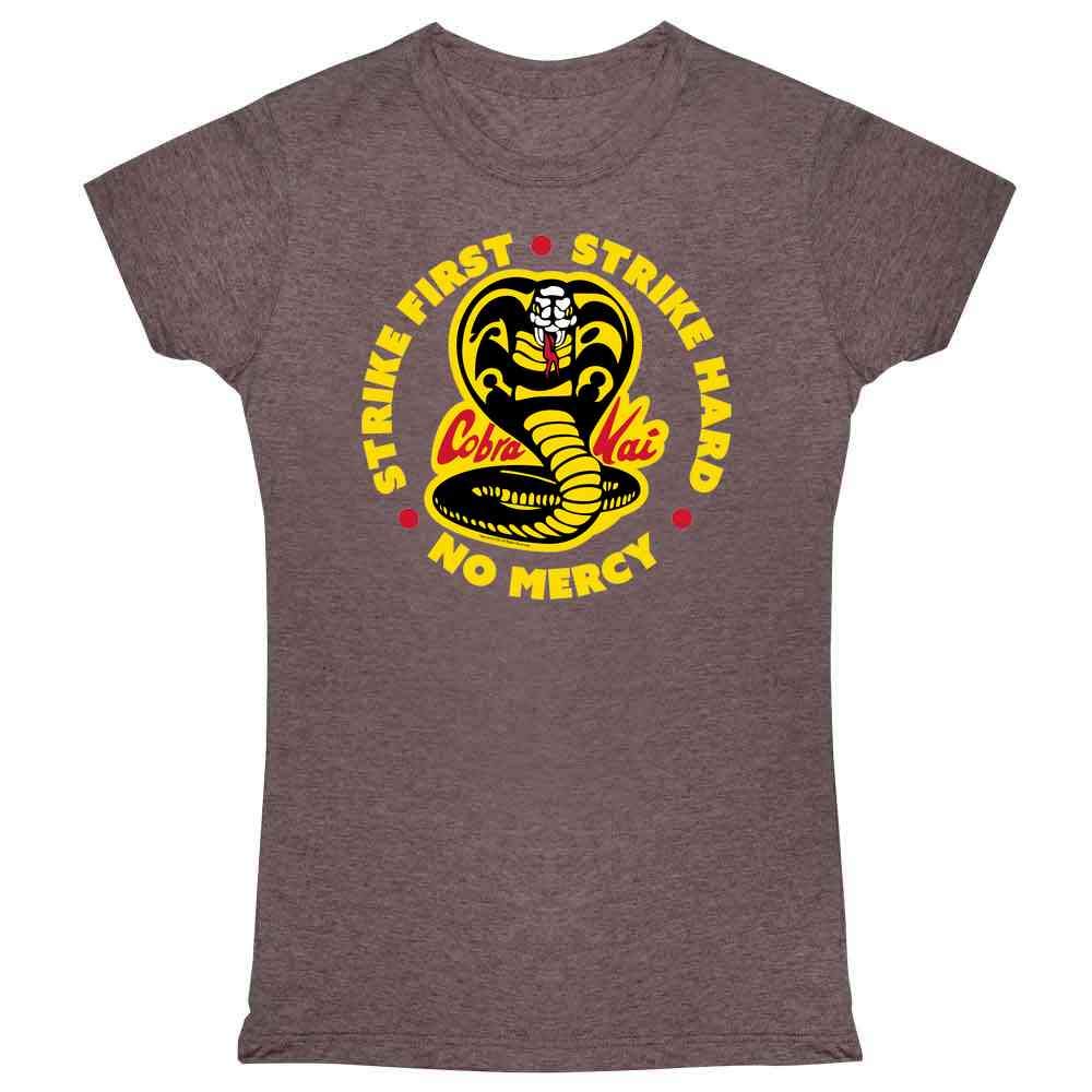 Cobra Kai Motto Circle No Mercy Karate Kid Graphic Tee T Shirt for Women