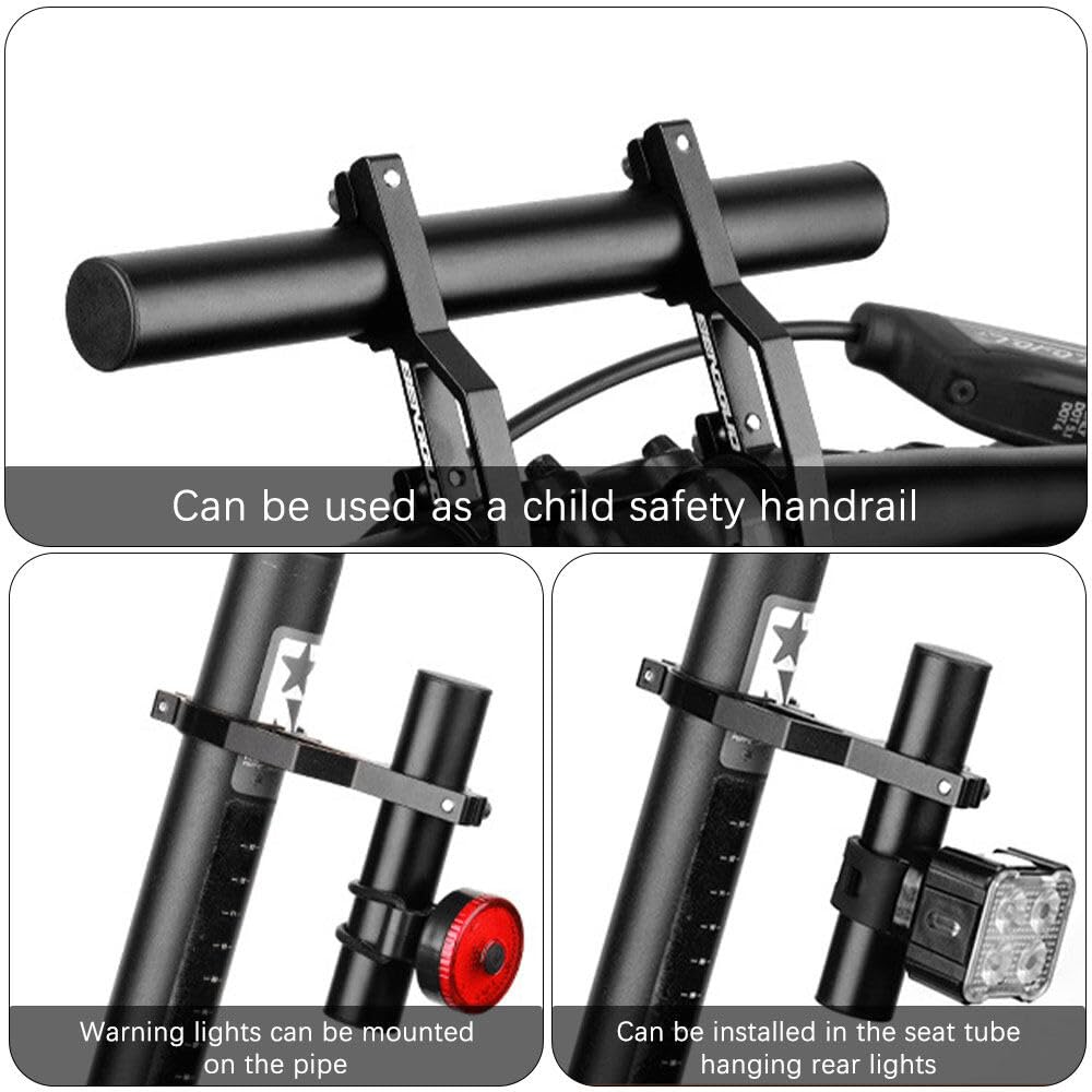 Estensione Manubrio Bici 20cm - Prolunga Universale In Alluminio Con Staffe E Chiave - Foto 11