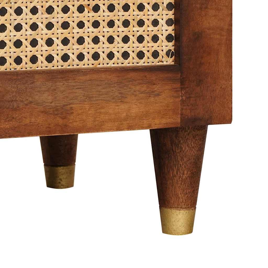 vidaXL Zestaw Komód 2 pcs Brązowy 60 x 33,5 x 75 cm Drewno z mango, Współczesna szafka boczna, z drewna mango, funkcjonalny mebel, prostokątny akcent do salonu, trwała konstrukcja