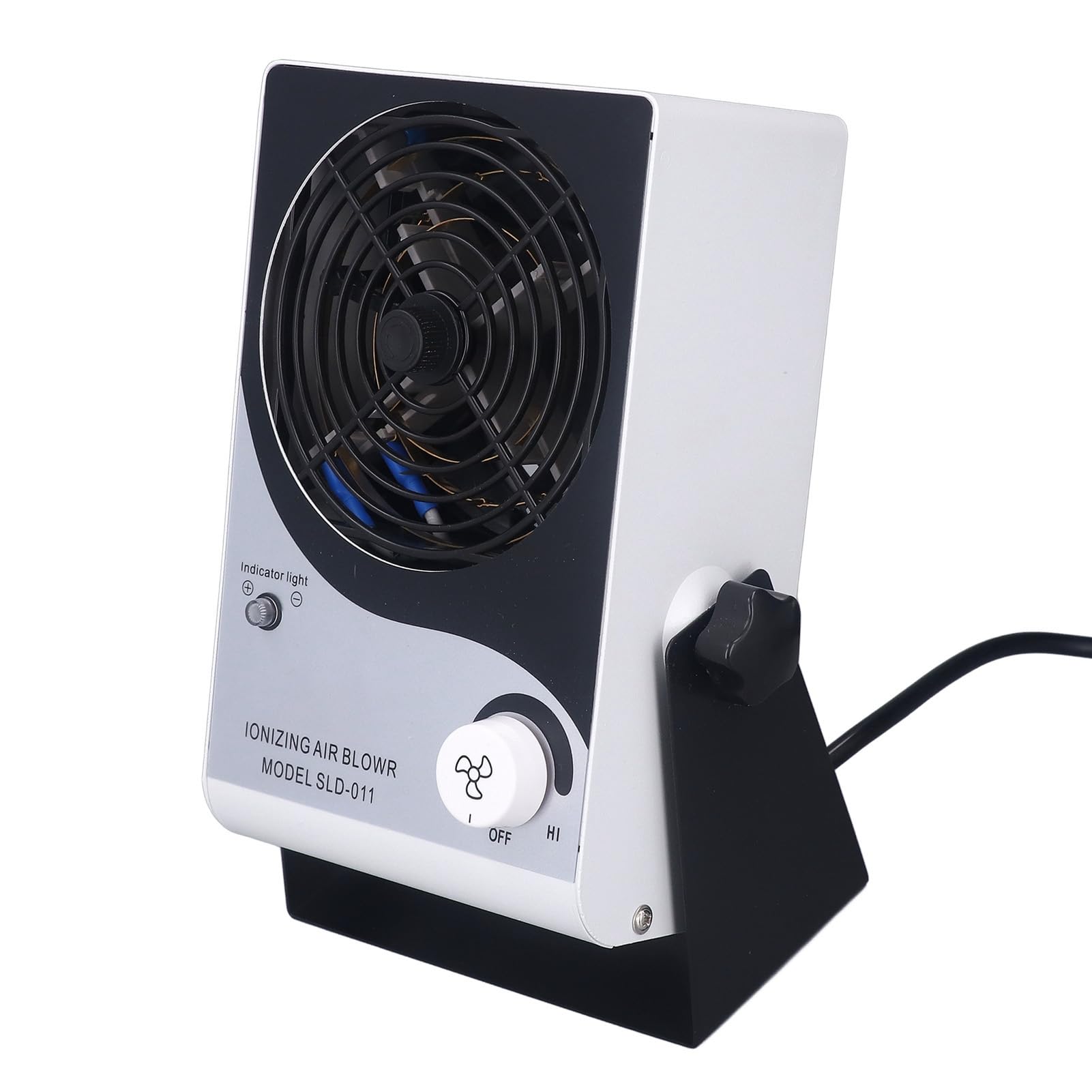 Soplador de aire ionizante, ventilador ionizador ESD de bajo ruido Versátil ventilador ionizador antiestático Ventilador soplador de aire ionizante de sobremesa (Enchufe europeo