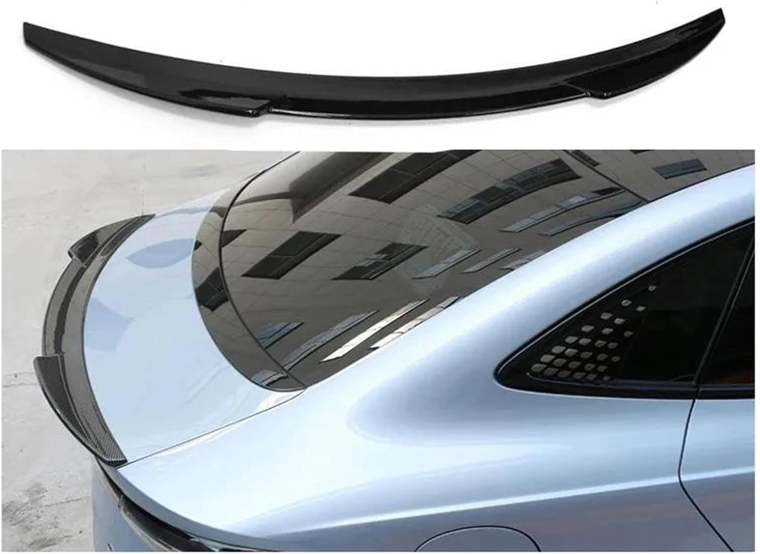 QDFGNKBAI car Rear spoiler for BYD Seal EV DM-i 2022-2024,Tail Wing Rear Trunk Boot Lip Wing Deflector Moulding Trim Tail Lid Rear Boot Rear Side Wing,A/Glossy Black