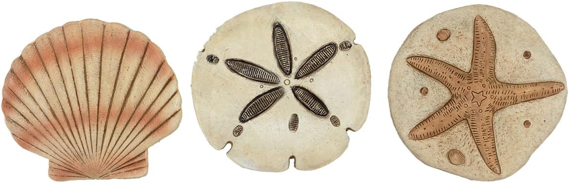 BLACK FOREST DECOR Sea Life Stepping Stones - Set of 3
