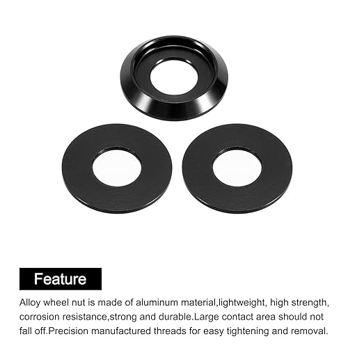 Miniatura 4 de MECCANIXITY M8 Arandelas Avellanadas de Copa Cónica, Diámetro del Orificio 8mm0.31" Juntas de Aluminio Arandela de Cabeza de Copa para Tornillo