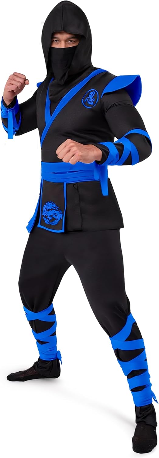 Spooktacular Creations Men Ninja Costume, Halloween Costume Adult Ninja for Halloween Cosplay Party - Image 4