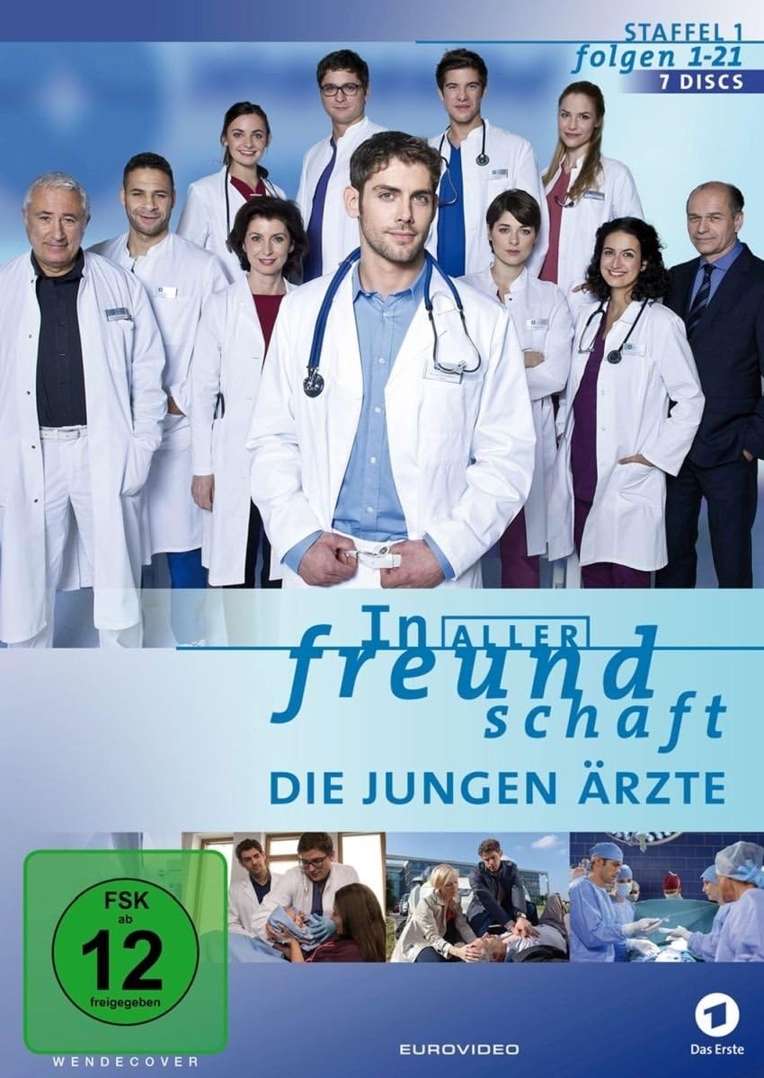 Serie In aller Freundschaft - Die jungen Ärzte en DVD, episodios 1-21 de la temporada 1.1
