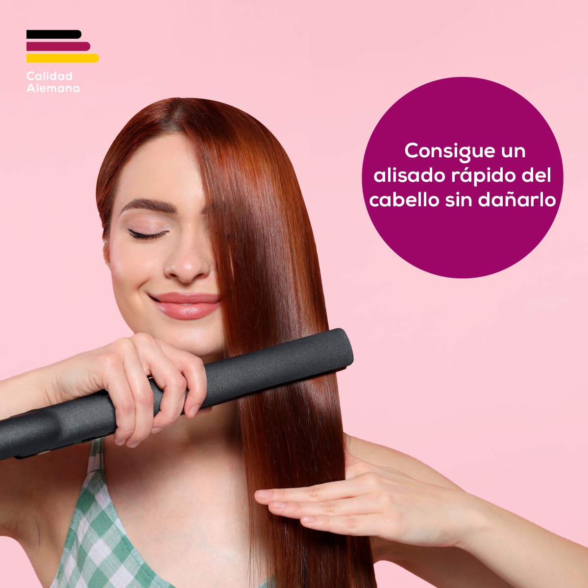 Beurer HS 30 - Plancha de cabello, color negro y cromado