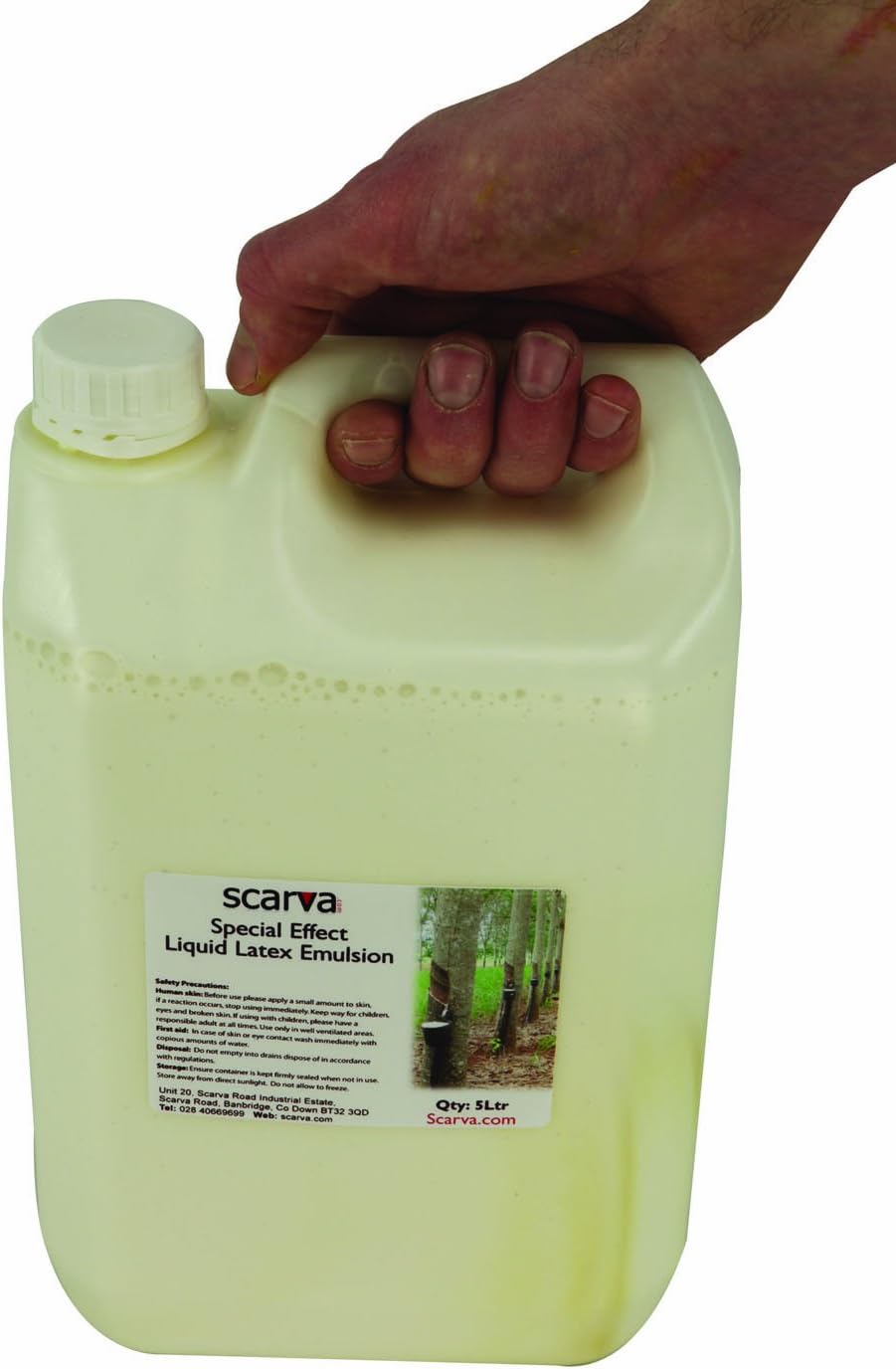 Liquid Latex for Mold / Mould Making & Special Effects - 5 Litres