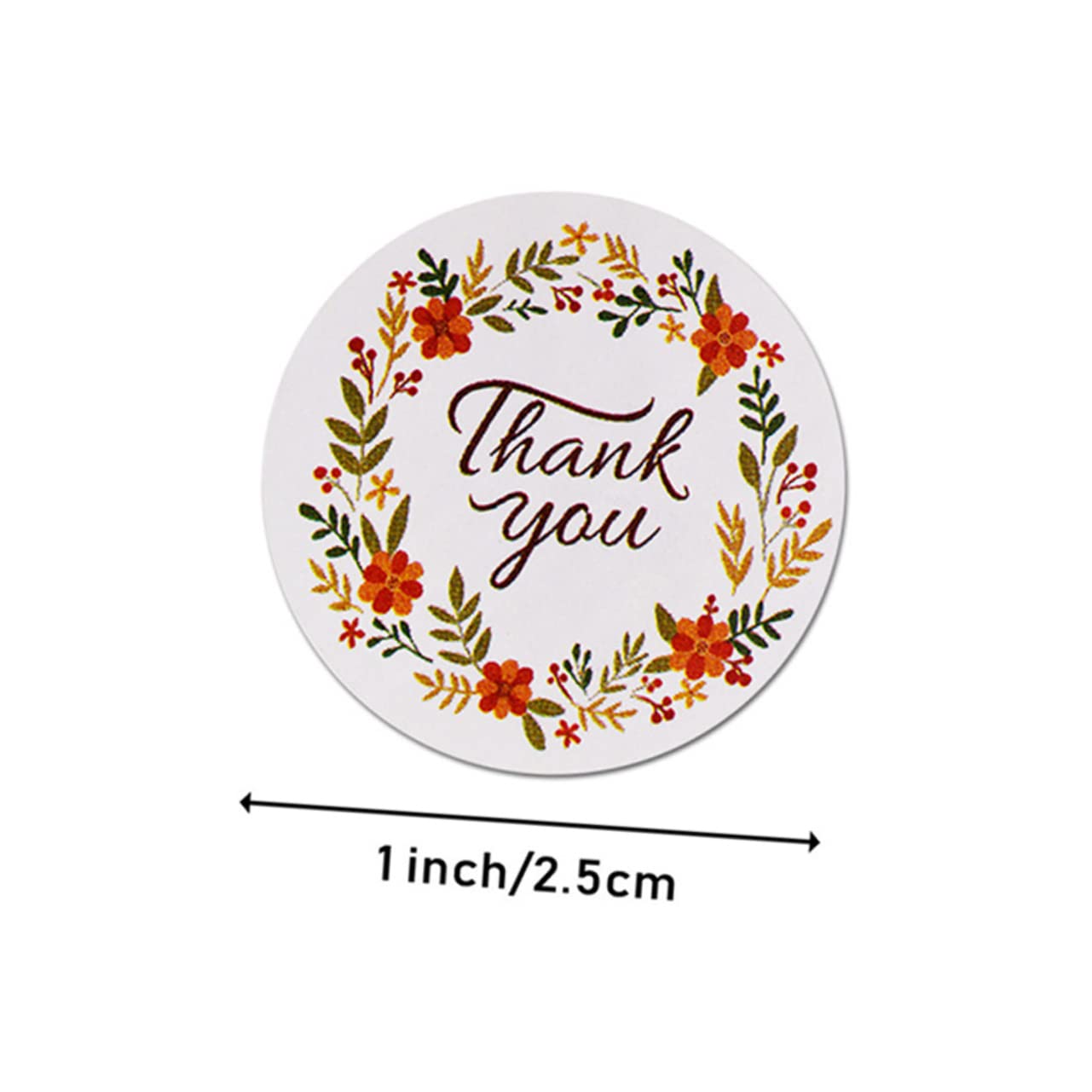 NUOBESTY 6rotoli Adesivi Decorativi Ringraziamento Di Etichette Autoadesive Per Regali Buste e Sacchetti Per Compleanni e Occasioni Speciali Facile Da Usare e Rimuovere
