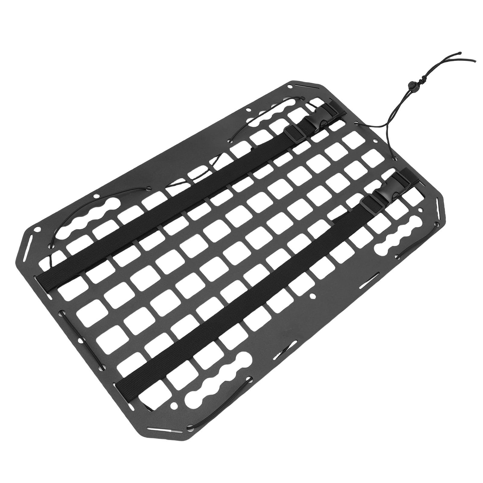 Gedourain Fotelik Samochodowy Molle Panel Organizer Trwała Aluminiowa Tablica do Przechowywania dla SUV-ów, Ciężarówek i Samochodów Dostawczych 540x330x2mm