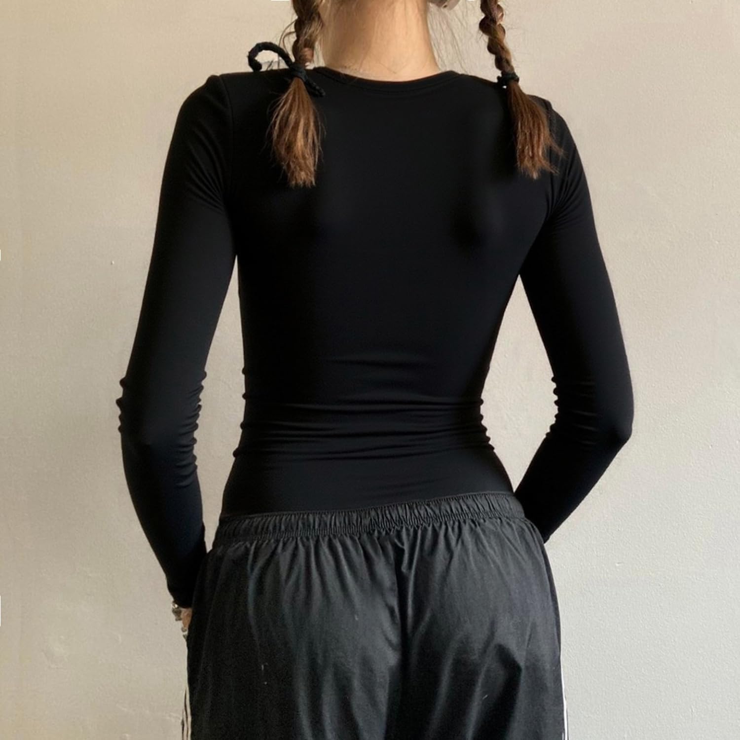 Y2k V Neck Floral Tops Women Fairy Grunge Vintage Long Sleeve Top 2000s Emo Graphic Cute Teen Girls Clothe - Image 6