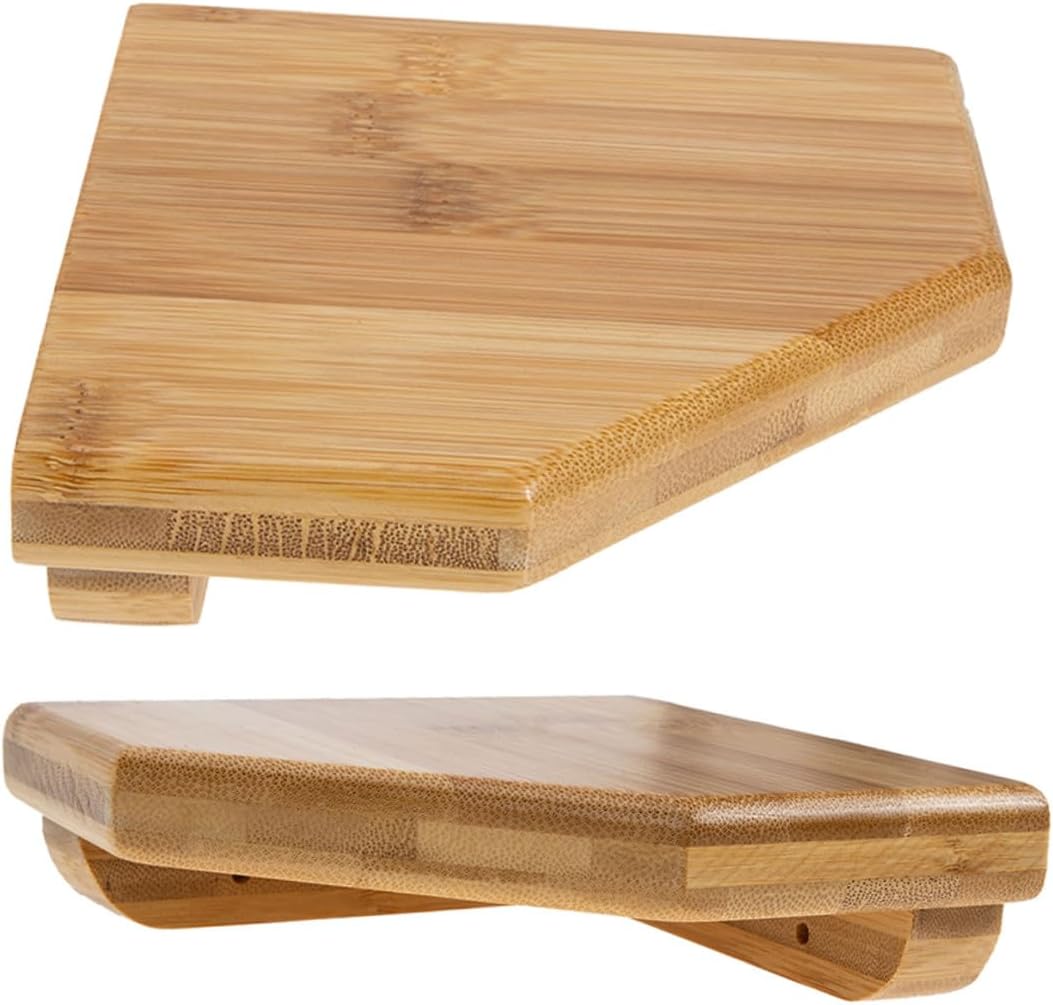 2pcs Wall Shelf Floating Mount for Bathroom Kitchen Bedroom Storage Organizer Minimalist Design Space-Saving Display Rack