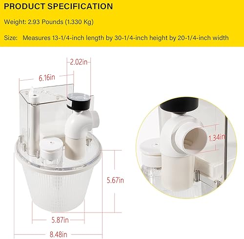 Miniatura 5 de Bzsunway Pieza de repuesto para R211100 Vac-Mate Caja dispensadora de limpiador de piscina multifunción Accesorio de desnatador de vacío para