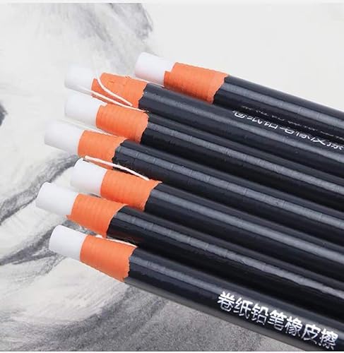 Miniatura 4 de Borrador de bocetos de lágrima de mano, estilo bolígrafo, borrador, punta redonda, resaltado, suministros escolares de goma, paquete de 10 (0.276 in)