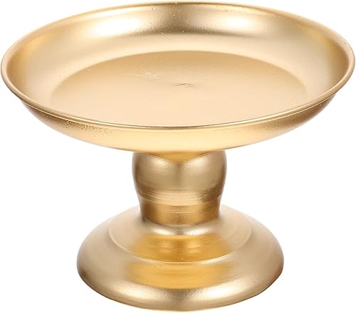 Hemoton Bocadillos de metal frutero decorativo con pies para servir cuencos de postre, soporte de almacenamiento de aperitivos para cocina, centro