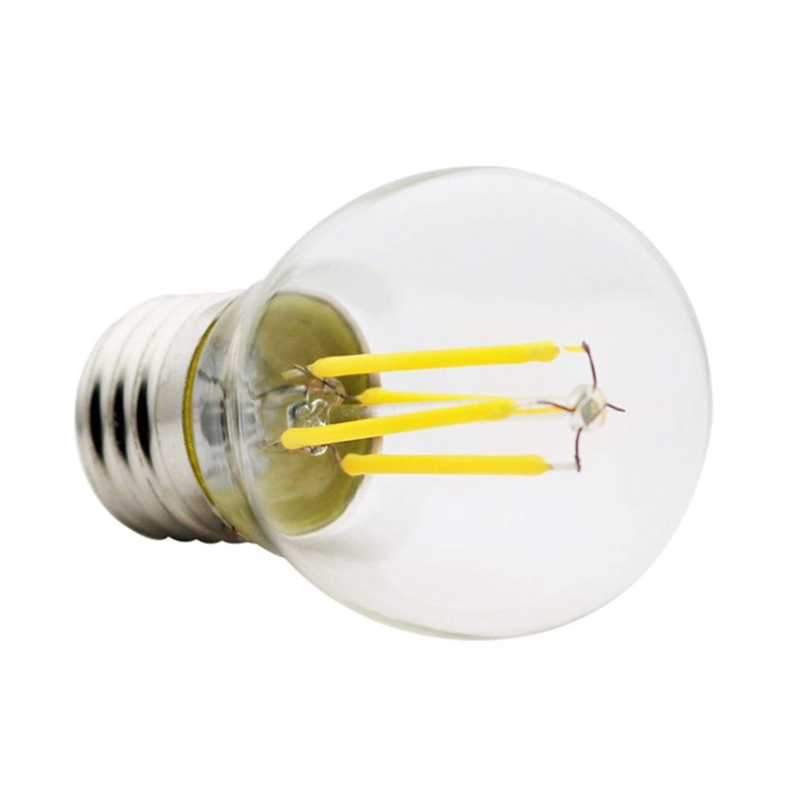 12V LED Edison Bulb E27 G45 24 V 36V, Bezpieczne napięcie niskiego napięcia AC/DC 12-36V, 40W żarówka równoważna, ciepły biały 2700k, 4W Edison śruba żarówka (Size : 10pcs)