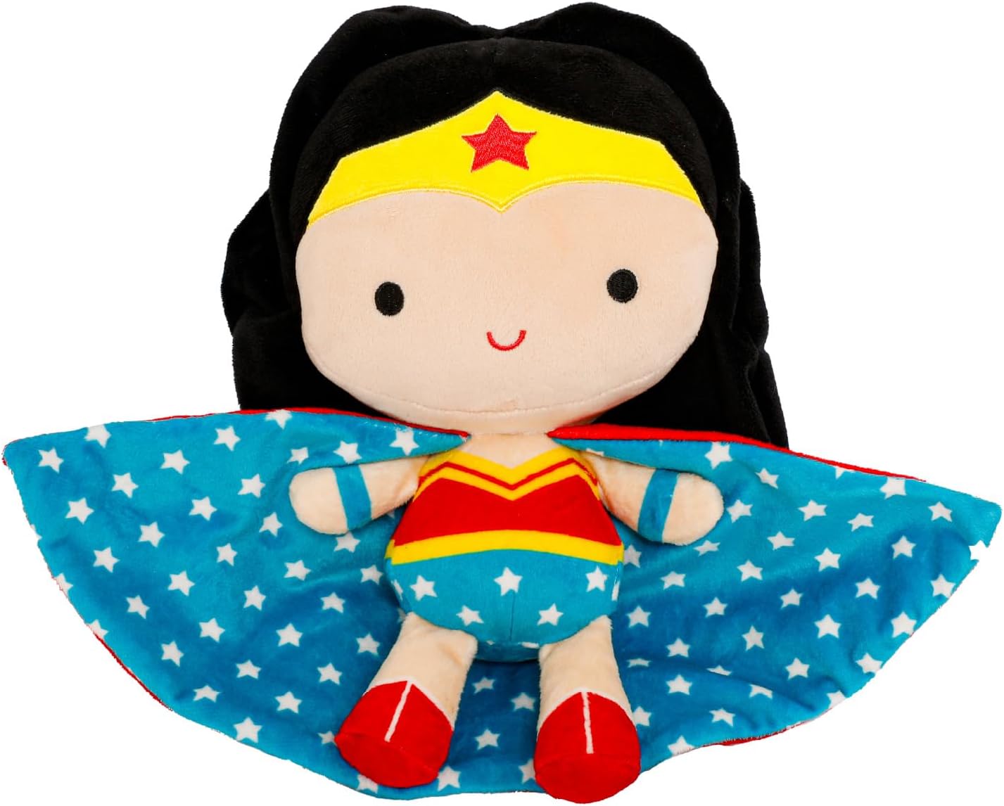 DC Comics Wonder Woman Soft Huggable Stuffed Animal Cute Plush Toy for Toddler Boys and Girls, Gift for Kids, 11.5 inches