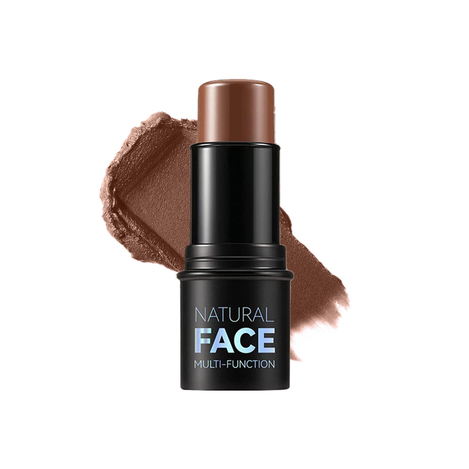 Bolígrafo de contorno de crema con fluorescente, palo de rubor y palo de rubor de crema fluorescente labial, palo de maquillaje multifuncional impermeable de larga duración bronzer conter (#06)