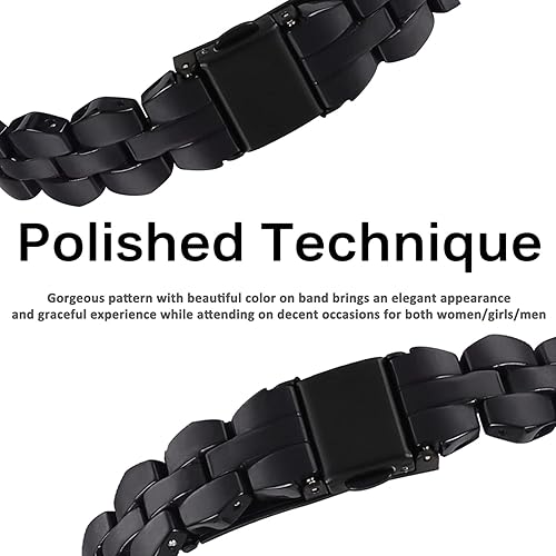 Miniatura 5 de Miimall Compatible con Google Pixel Watch 2, correa de resina ligera ajustable sin huecos con hebilla de metal de acero inoxidable correa de