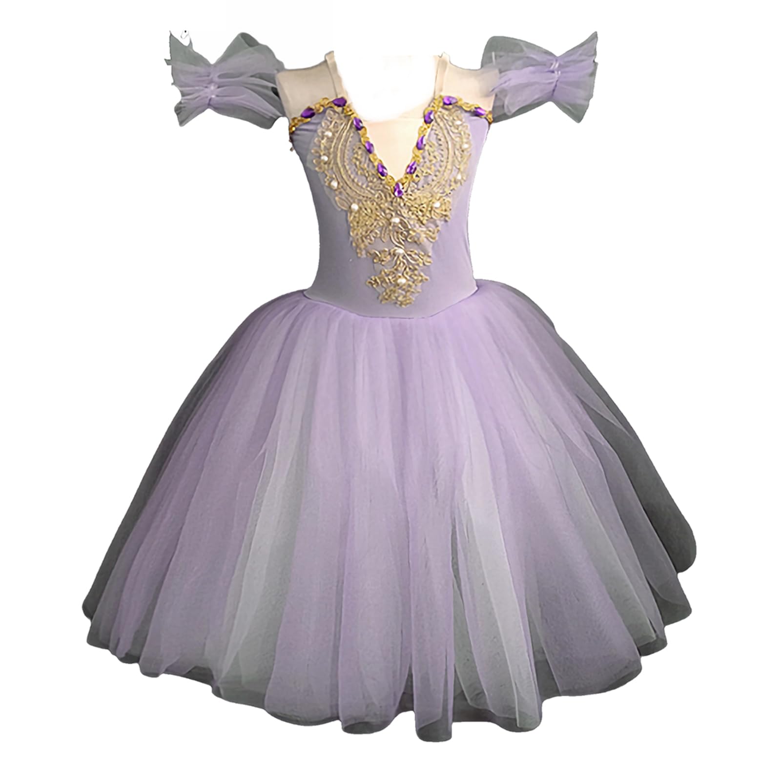 Tutu de ballerine pour Halloween et fêtes déguisées avec jupe en tulle volumineuse