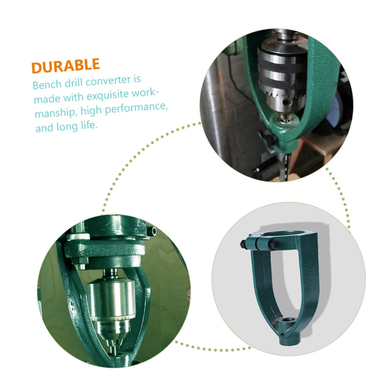 Accesorio de Mortaja y Espiga para Taladro de Banco, Herramienta de Ubicación de Hierro, Resistente al Desgaste, Casquillo Reductor 65-55
