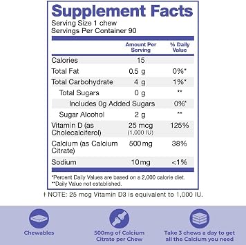 Bari Life Just One Chewable: Once Daily Bariatric Multivitamin + Iron and and BariBurst Calcium Citrate Soft Chews for Gastric Bypass, Gastric Sleeve and Duodenal Switch (Sour Grape)