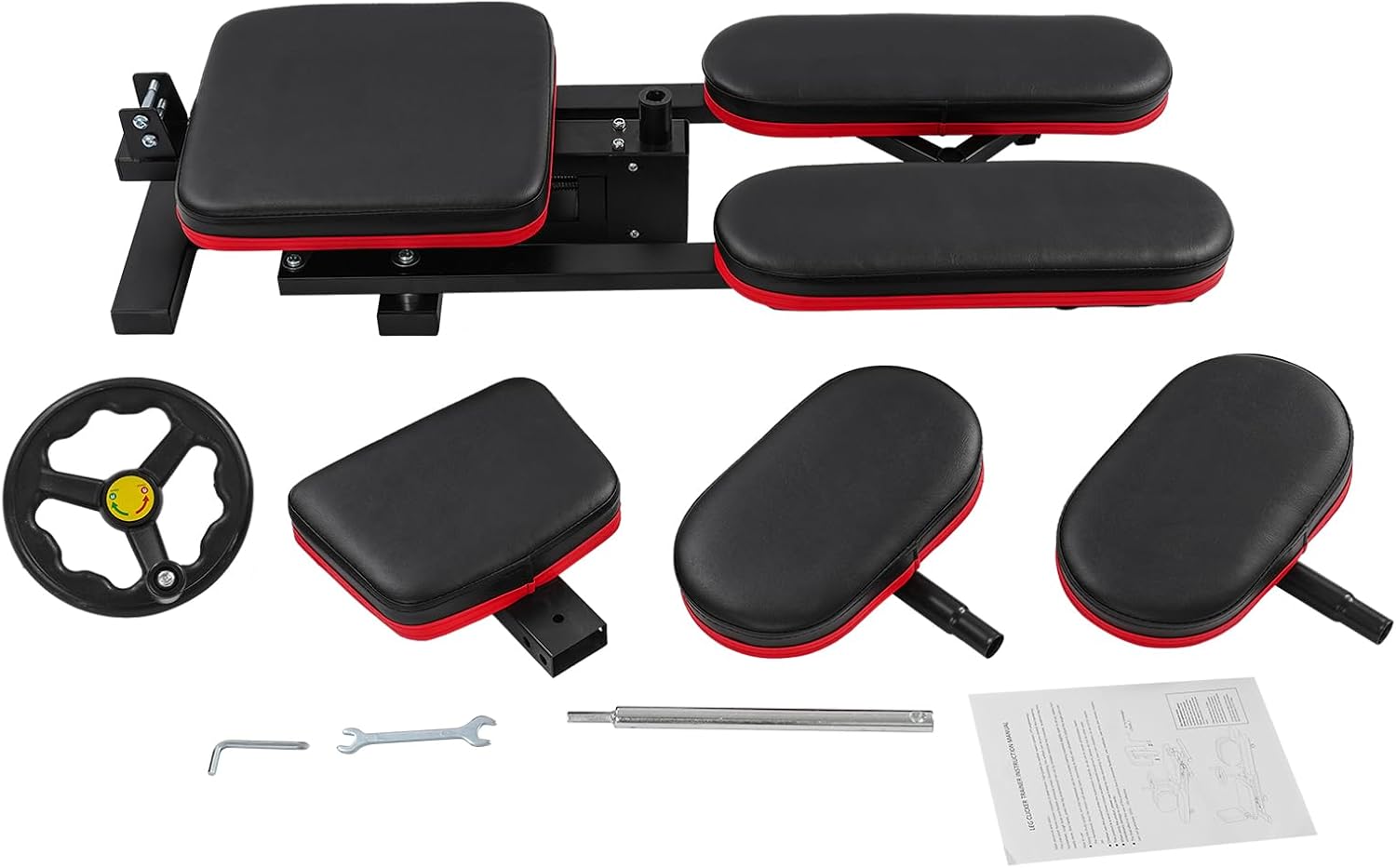 265 Lbs Rigel Leg Stretcher, Split Training Fitness Machine,120kg Adjustable Stretching Angle 62.2in Unfolding Length Pu Cushion Built-in Foam Foam Leg Machines Soft Seat for Exercise Leg Muscle Line