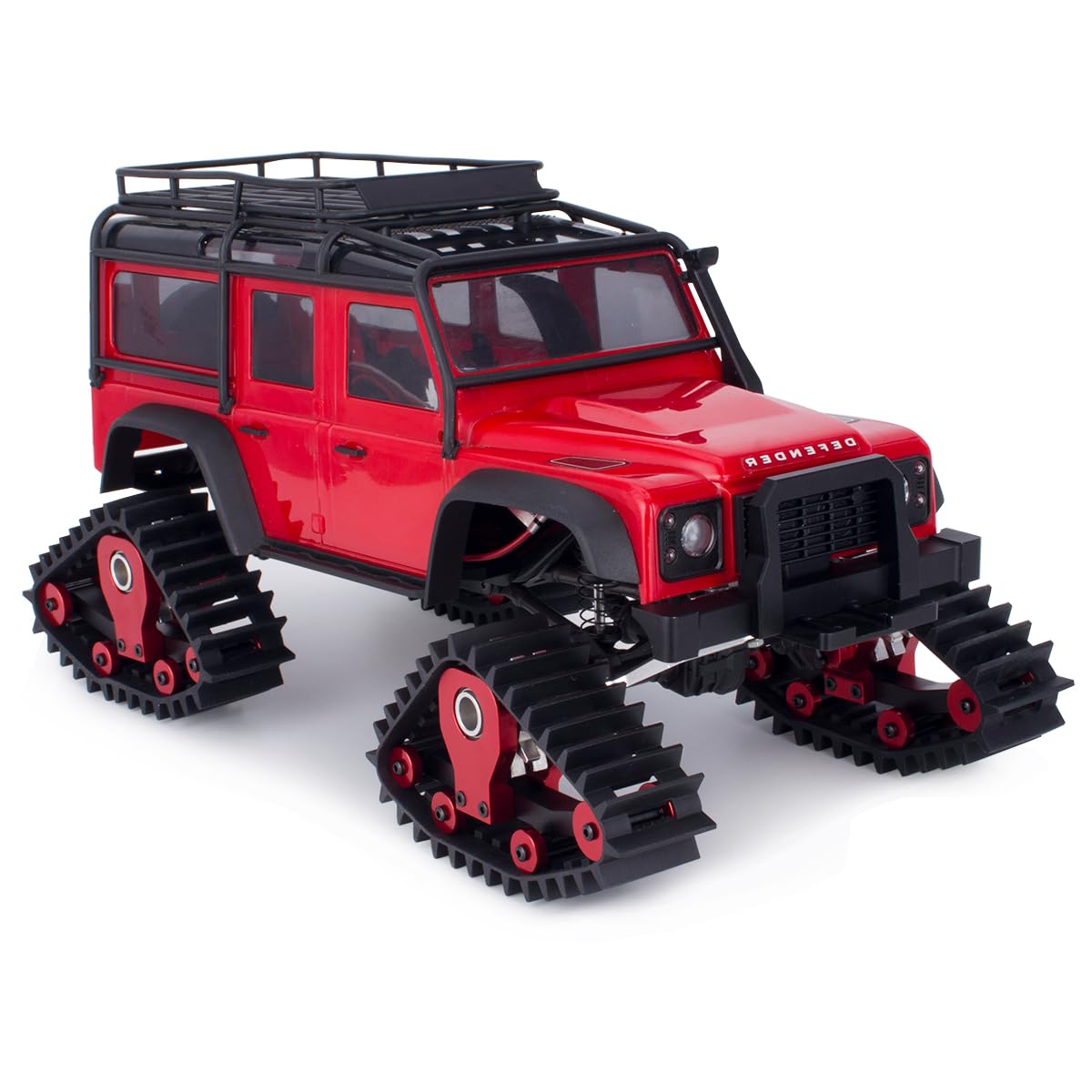 Pneumatici da neve TRX4M per auto RC per Traxxas 1/18 TRX4M auto RC 4 pezzi Pneumatici da neve per crawler Pneumatici da neve per Traxxas 1/18 TRX4M auto RC Parti di aggiornamento (Rosso)