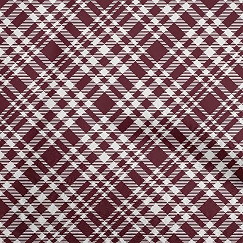 oneOone Cotton Poplin Chocolate Brown Fabric Check Fabric for Sewing Printed Craft Fabric By The Yard 42 Inch Wide