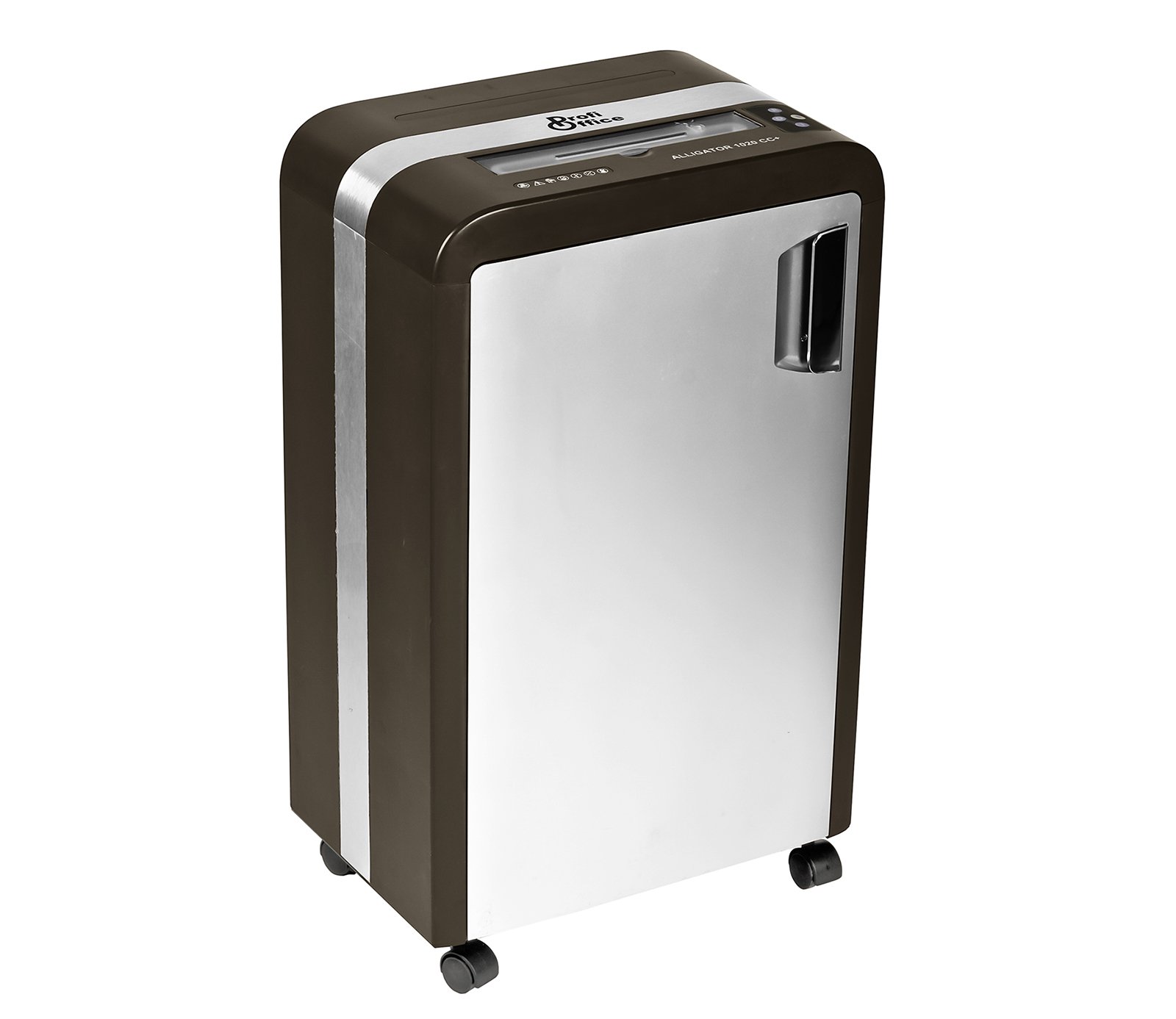 Destructora de Papel Alligator 1020 CC Plus – Trituradora 20 Hojas Corte Cruzado P-3 | para Gran Oficina, Pantalla Digital, Papelera 30L, Silenciosa para CD y Tarjetas, 350W