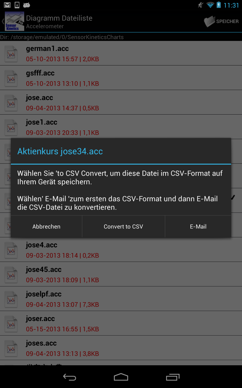Sensor Kinetics Pro:Amazon.de:Appstore for Android