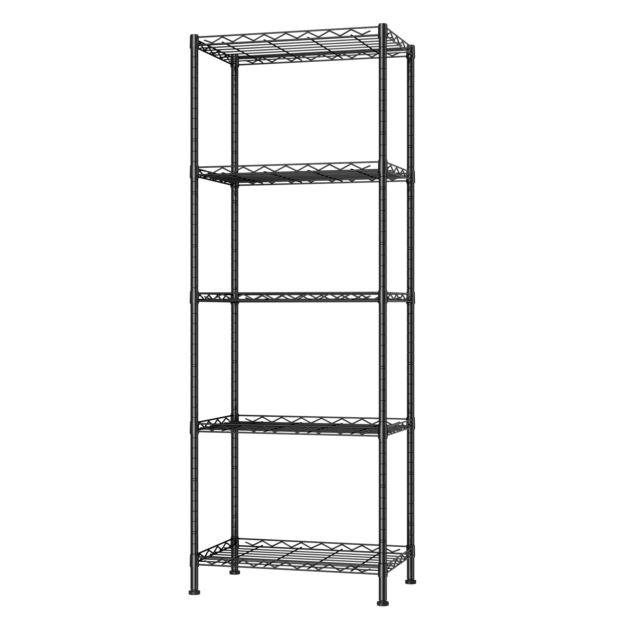 Scaffalatura 5 Ripiani 70x30x167,5 Cm Con Ripiani E Regolabili In MDF E Acciaio 374738